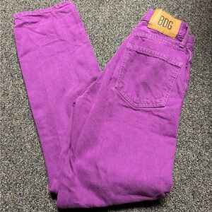 BDG Women’s Cowboy cut Bold Purple Jeans